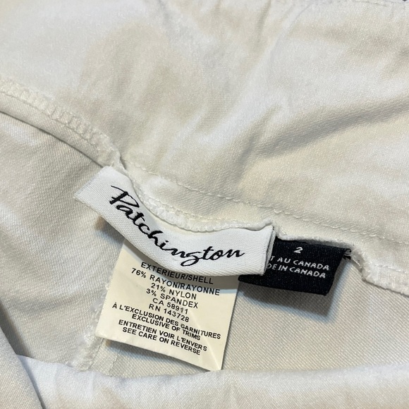 Patchington Women’s White Cropped Pants - Size 2 - Picture 2 of 6
